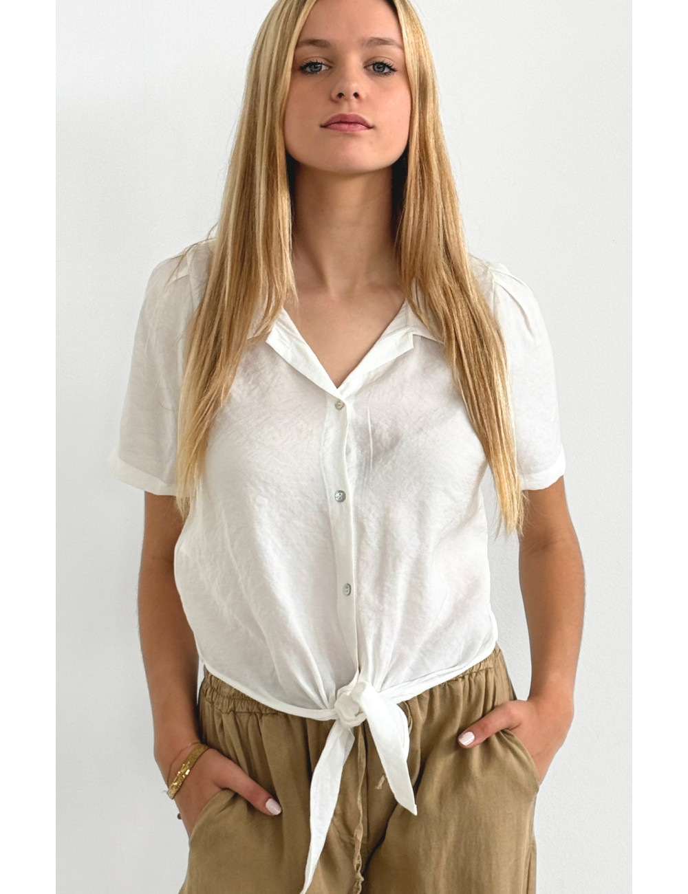 KNOTTED SHIRT - 