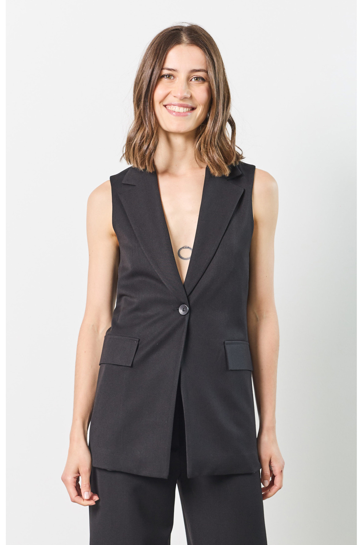 SLEEVELESS BLAZER - 3