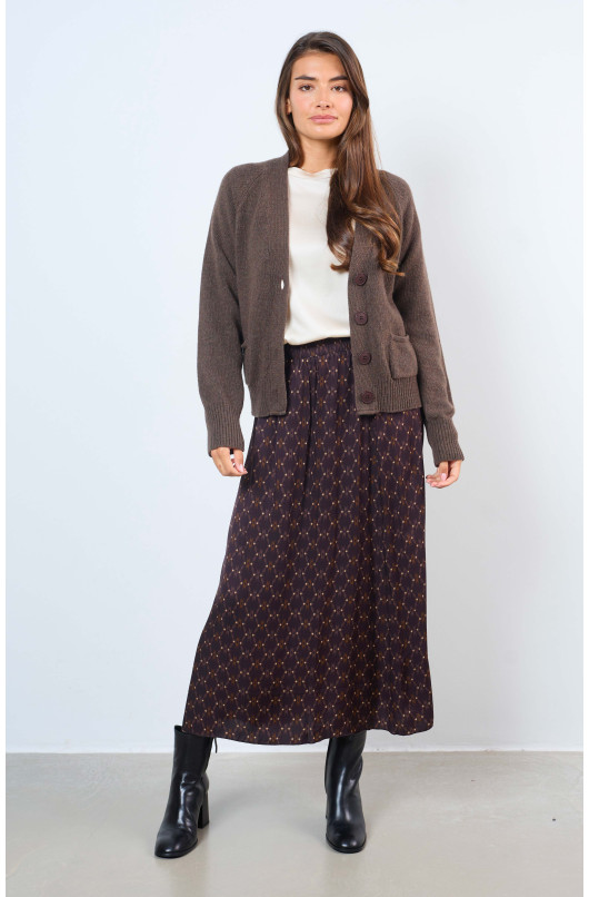 ELASTISCHE MIDI ROK - 1