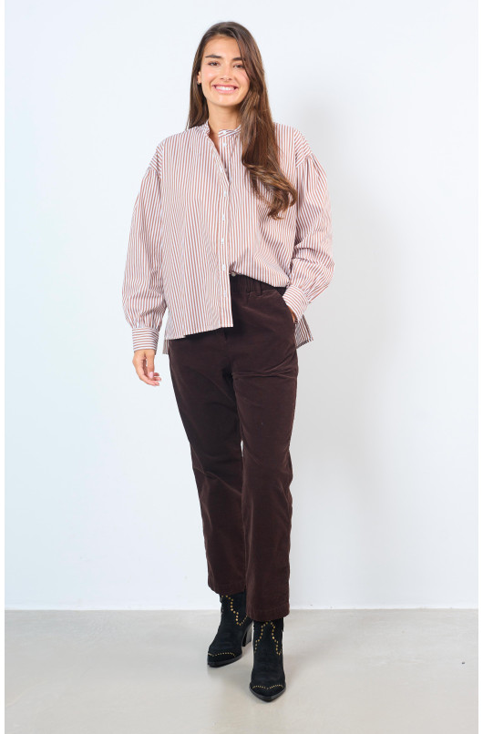 PANTALON EN VELOURS LISSE - 5 - Hod - 5 