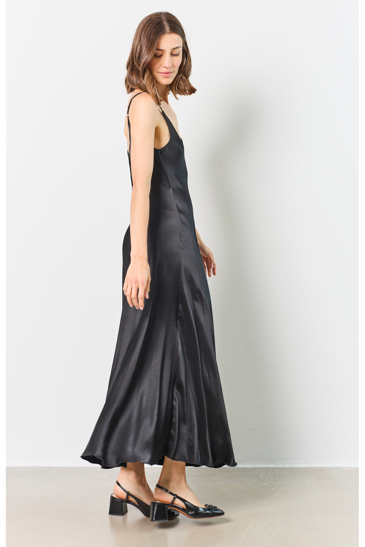 LONG SATIN DRESS - 6