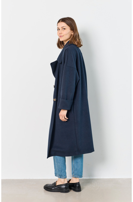 MANTEAU LONG OVERSIZE - 4