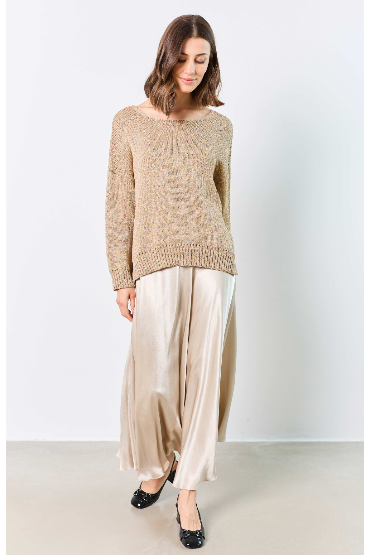 ROUND-NECK LUREX SWEATER - 11