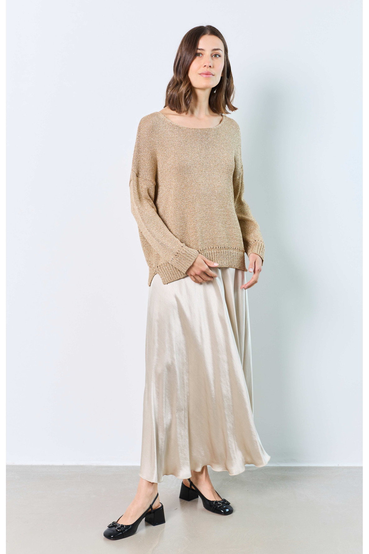 ROUND-NECK LUREX SWEATER - 14