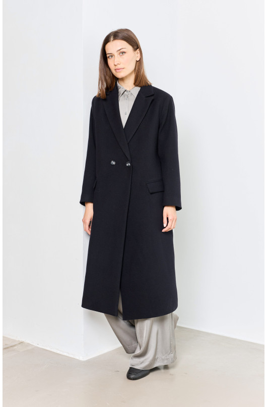 LONG SOLID COAT - 1 - Love at Me - 1 