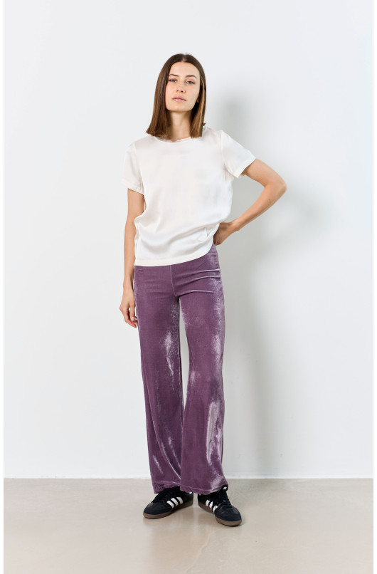 ELASTICATED VELVET PANTS - 1 - Love@me - 1 