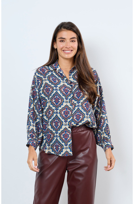 AZTEEKSE PRINT BLOUSE - 1