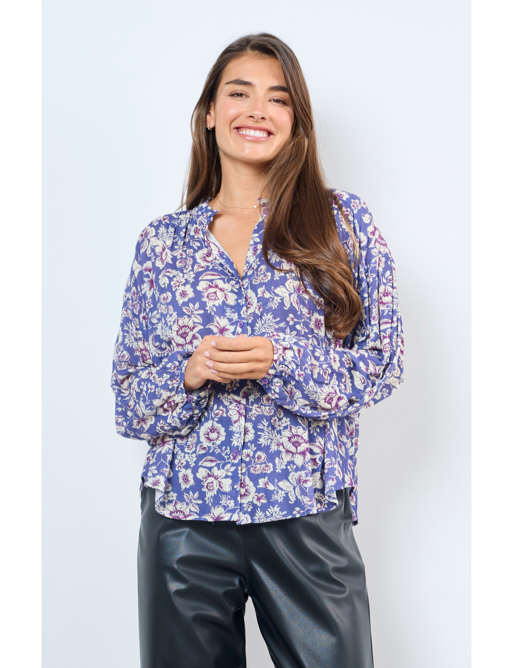 BLOEMENPRINT BLOUSE - 