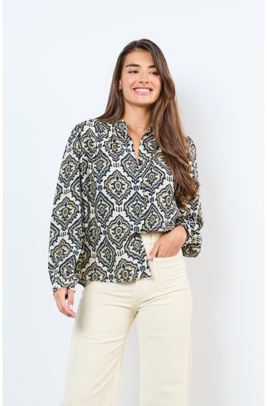 AZTEEKSE PRINT BLOUSE - 4