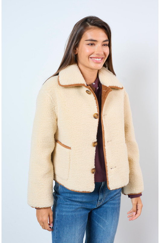 REVERSIBLE SHEEPSKIN JACKET - 5