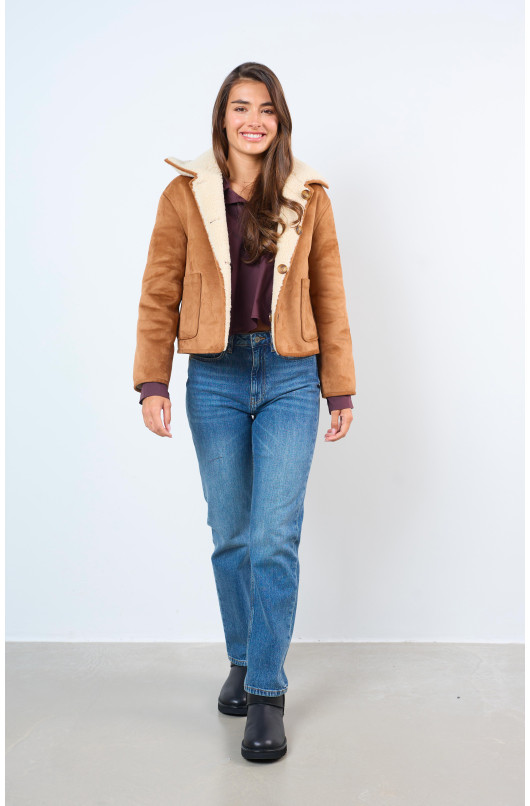 REVERSIBLE SHEEPSKIN JACKET - 7