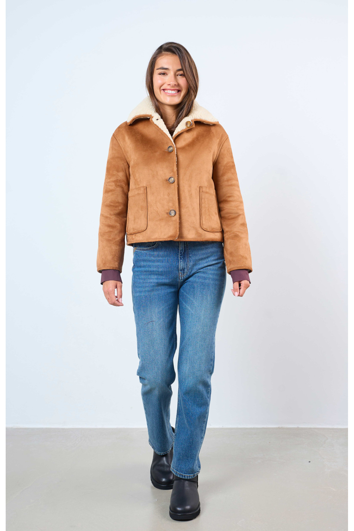 REVERSIBLE SHEEPSKIN JACKET - 8