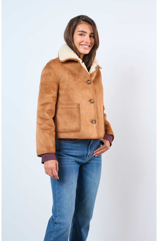 REVERSIBLE SHEEPSKIN JACKET - 6