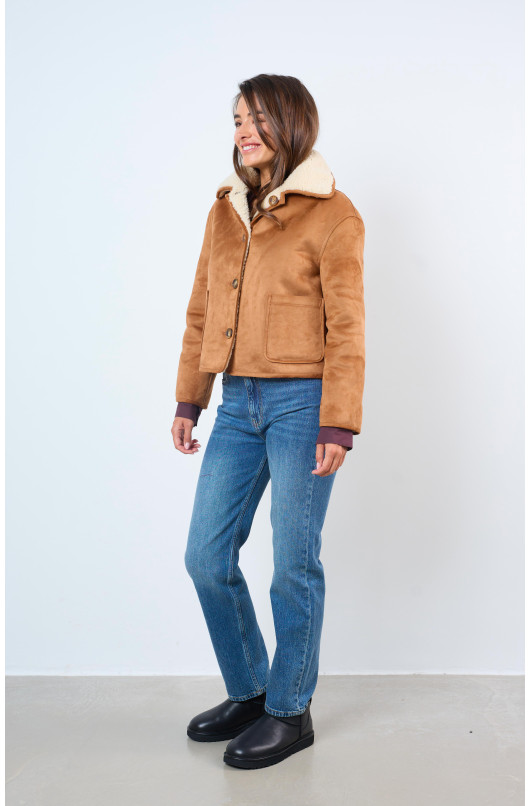 REVERSIBLE SHEEPSKIN JACKET - 10