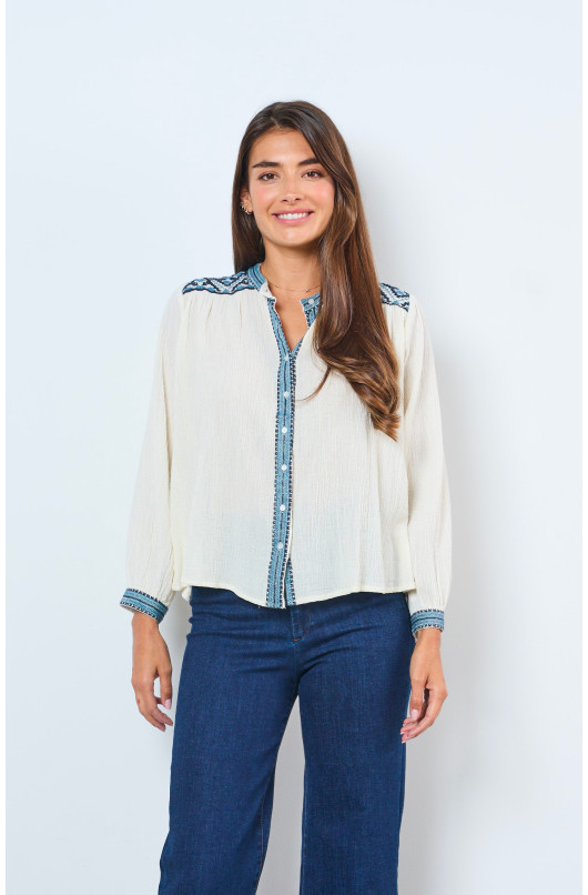 EMBROIDERED BLOUSE - 1