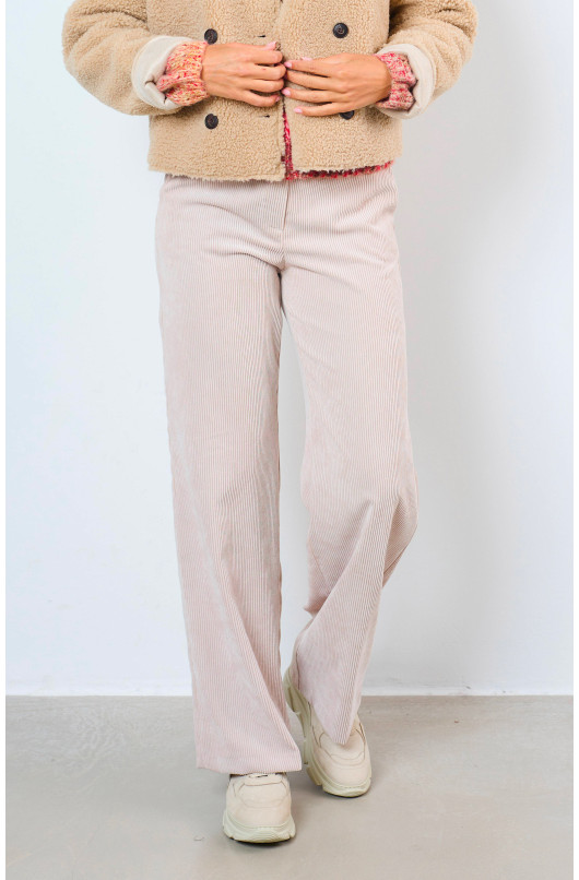 STRAIGHT VELVET PANTS - 2 - Love@me - 2 