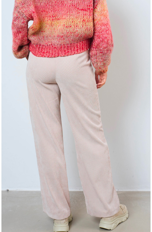 PANTALON DROIT VELOUR - 5