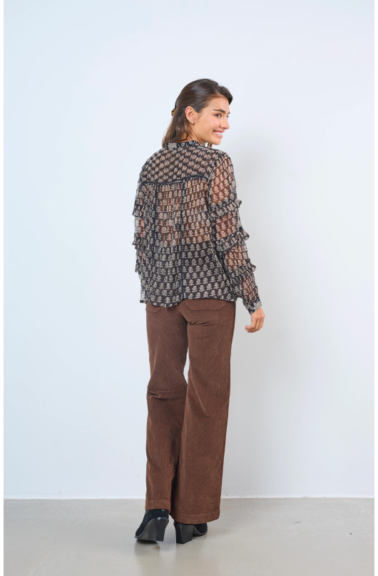 LICHTBLOUSE MET RUCHES - 3 - Maison Hotel - 3 