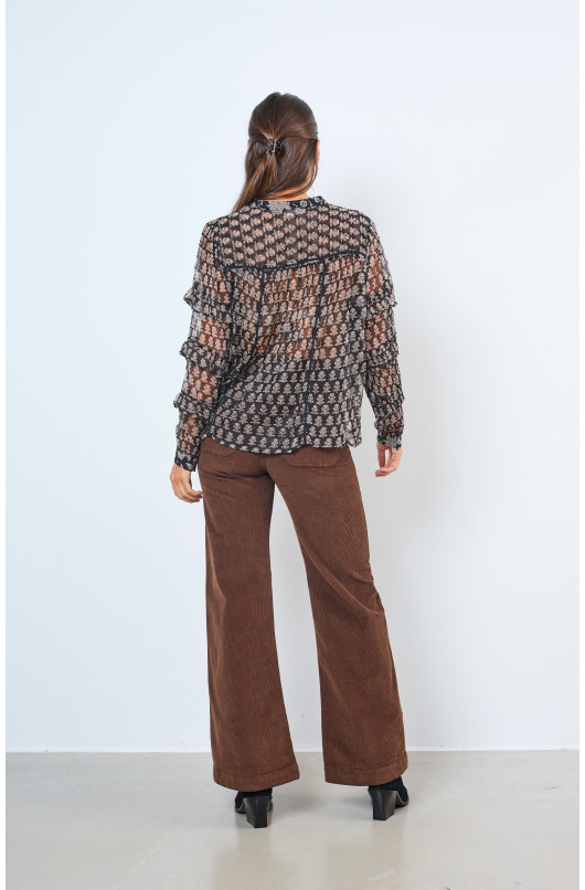 LICHTBLOUSE MET RUCHES - 4