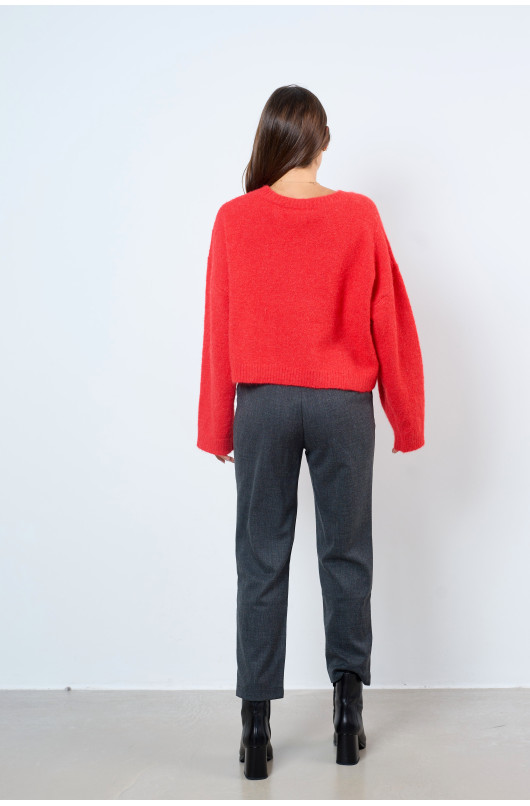 ROUND-NECK SWEATER - 3 - See U Soon - 3 