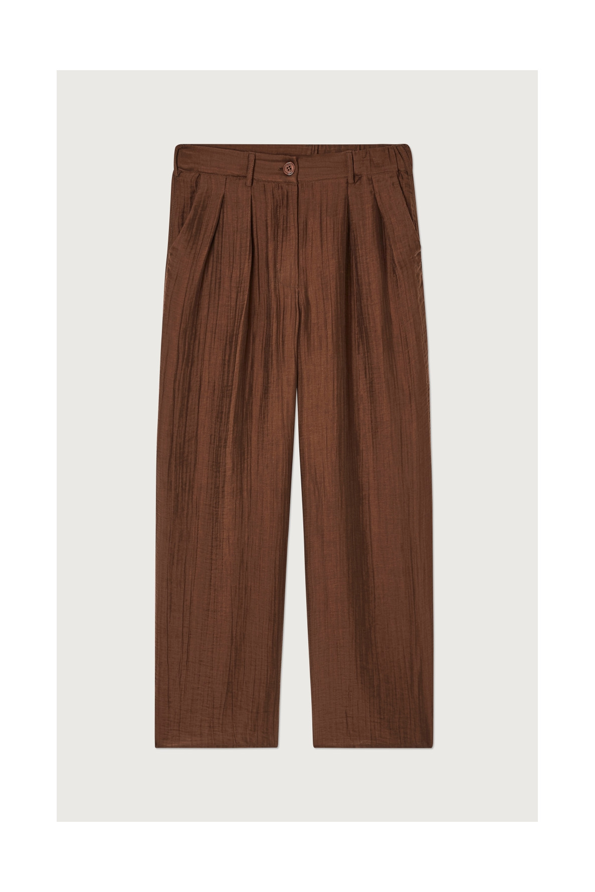 PANTALON AMPLE EN SOIE - 1