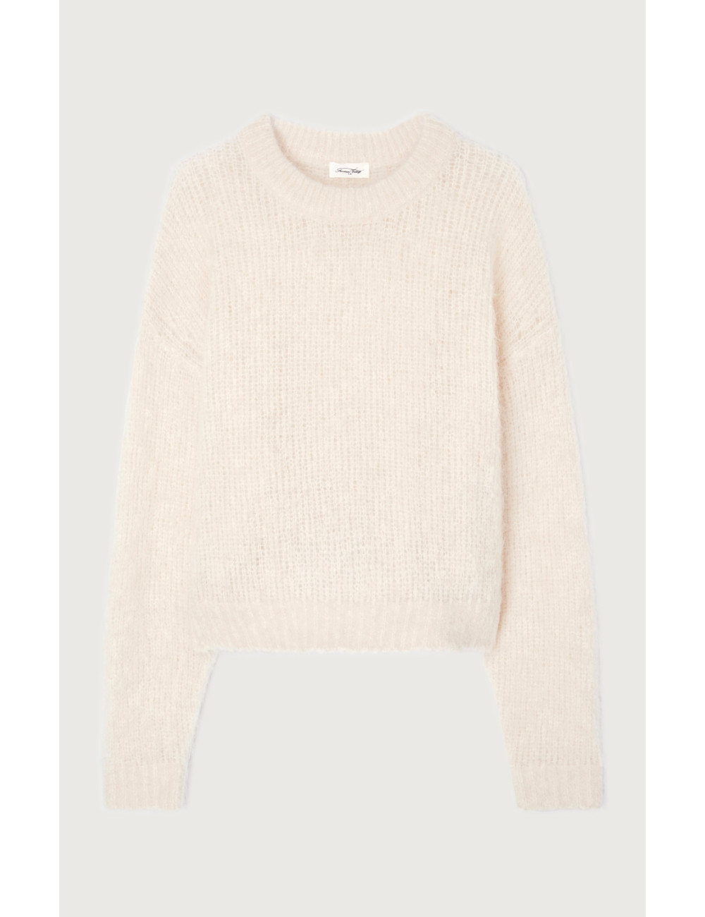 MOHAIR WOOL CREWNECK SWEATER - 