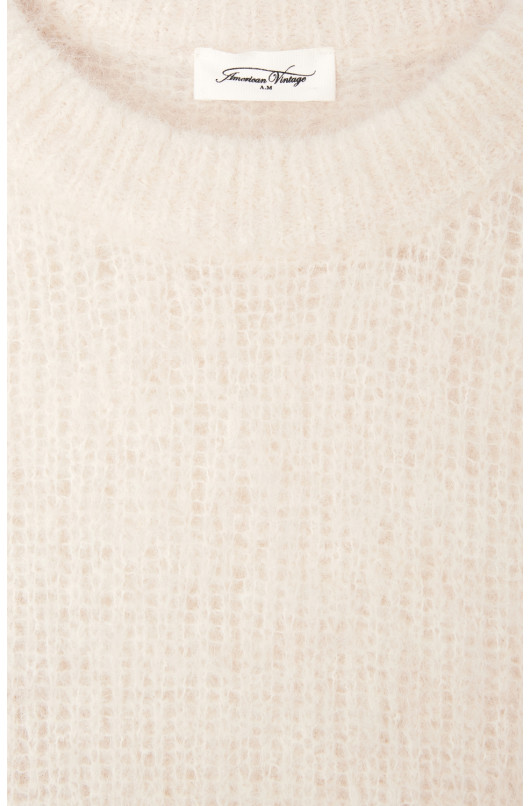 PULL COL ROND LAINE MOHAIR - 4