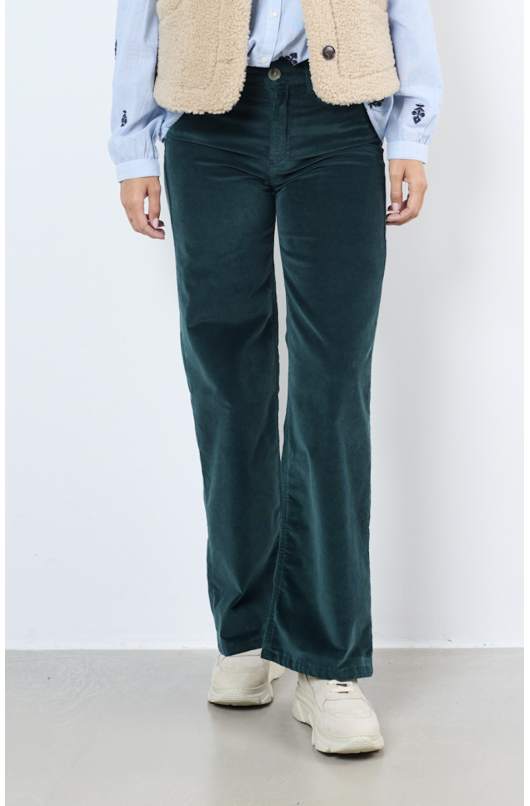 FLARED CORDUROY PANTS - 1 - Maison Hotel - 1 