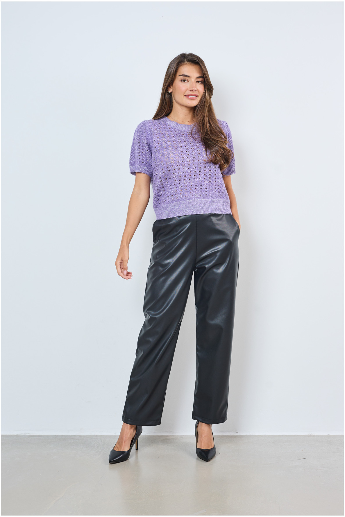 FAUX LEATHER PANTS - 2