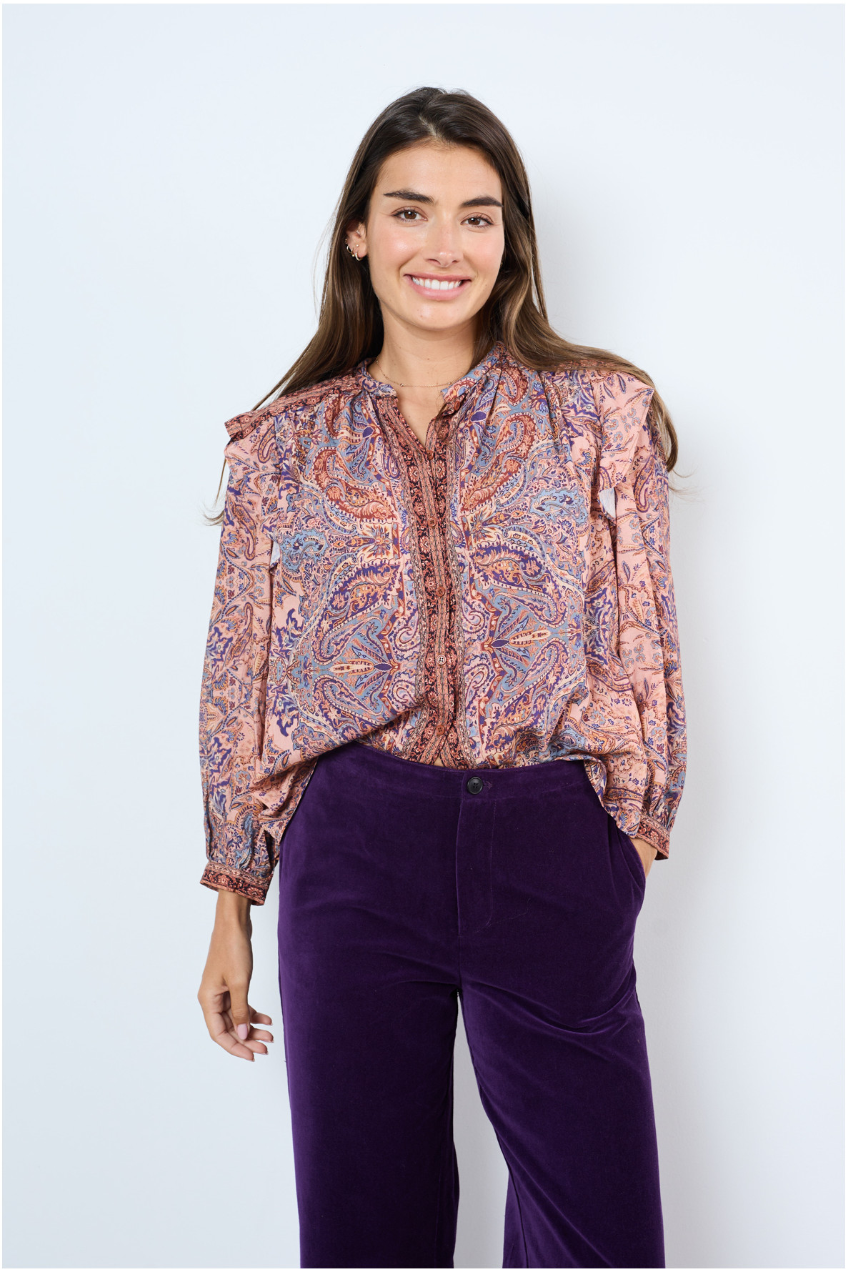 BEDRUKTE BLOUSE - 1