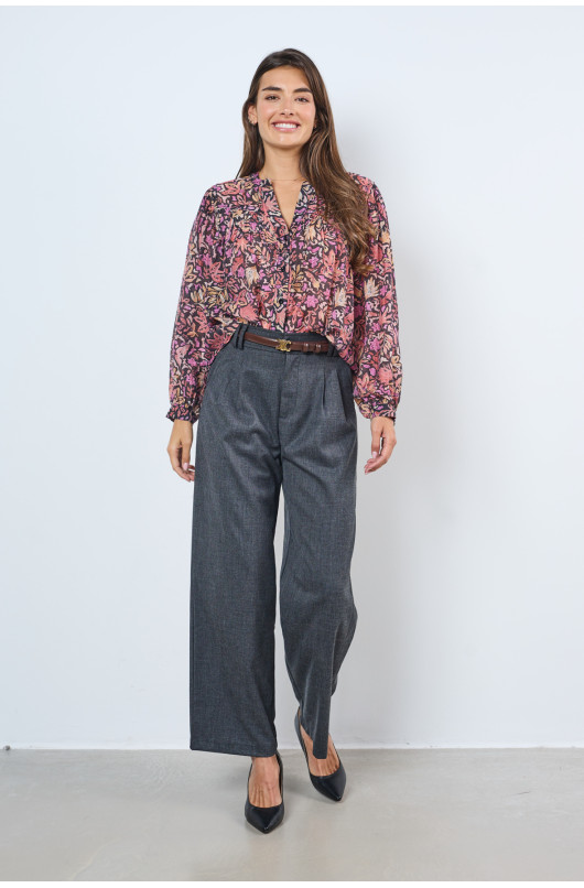 FLORAL WOMEN'S BLOUSE - 1 - See U Soon - 1 