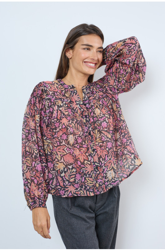 FLORAL WOMEN'S BLOUSE - 3