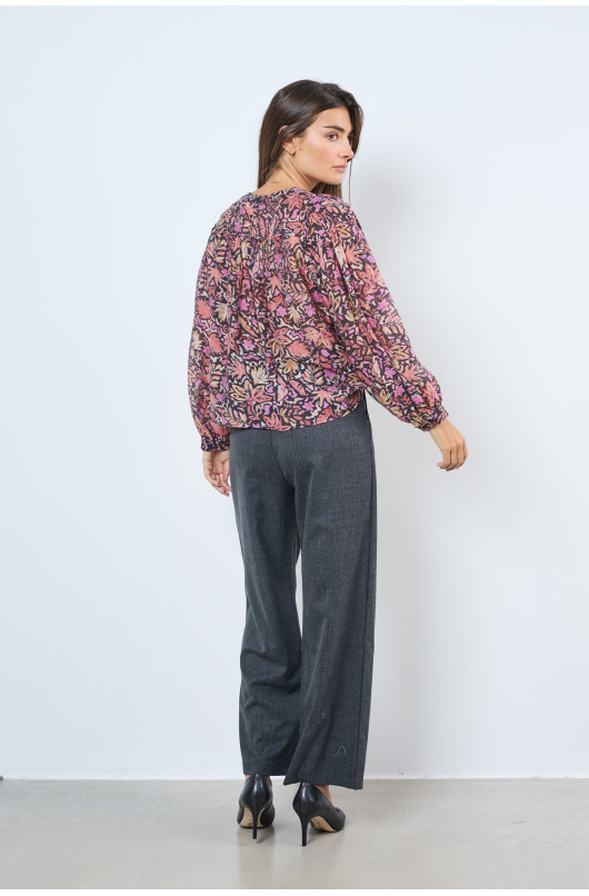 FLORAL WOMEN'S BLOUSE - 2 - See U Soon - 2 