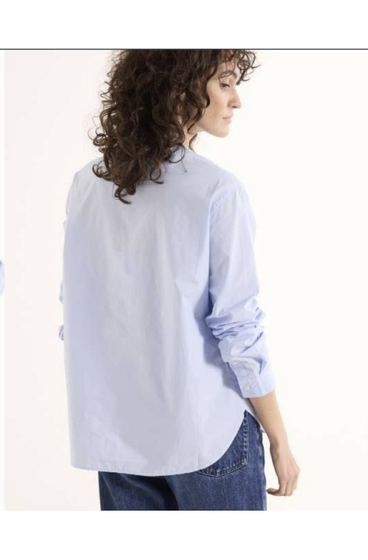 CHEMISE COTON BLEUE - 2