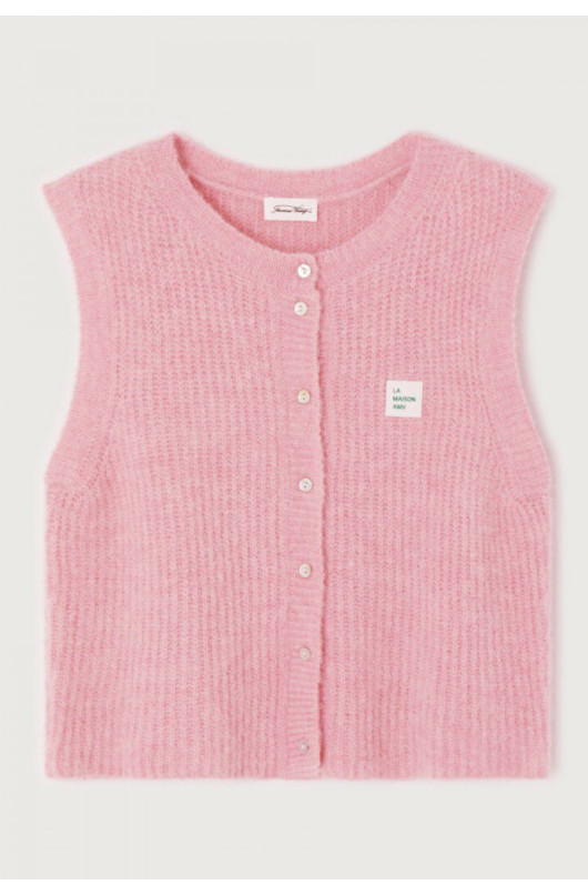 WOOL SLEEVELESS VEST - 4