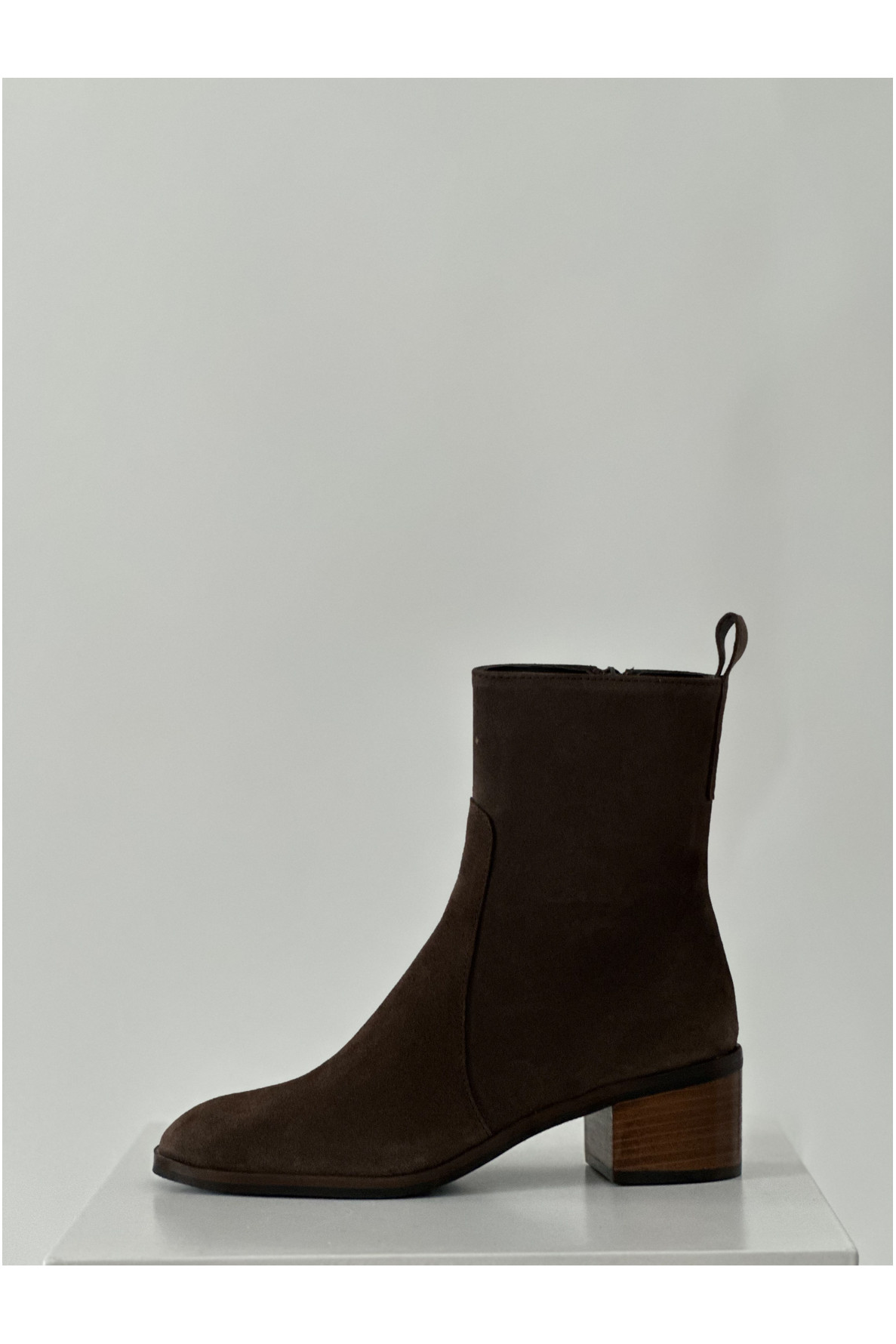 boots daim talon vois zippé coté - 1