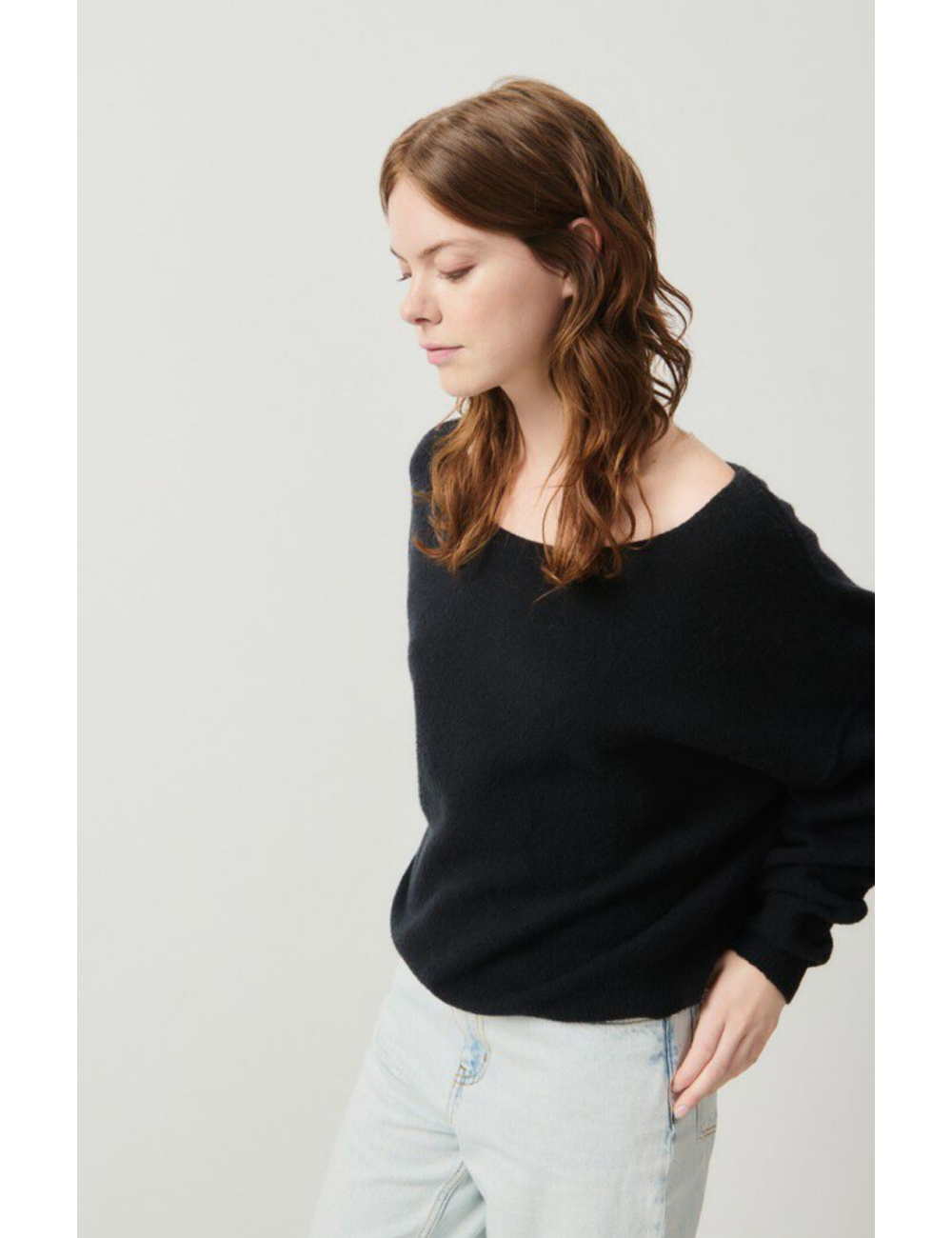 BOAT NECK SWEATER - 