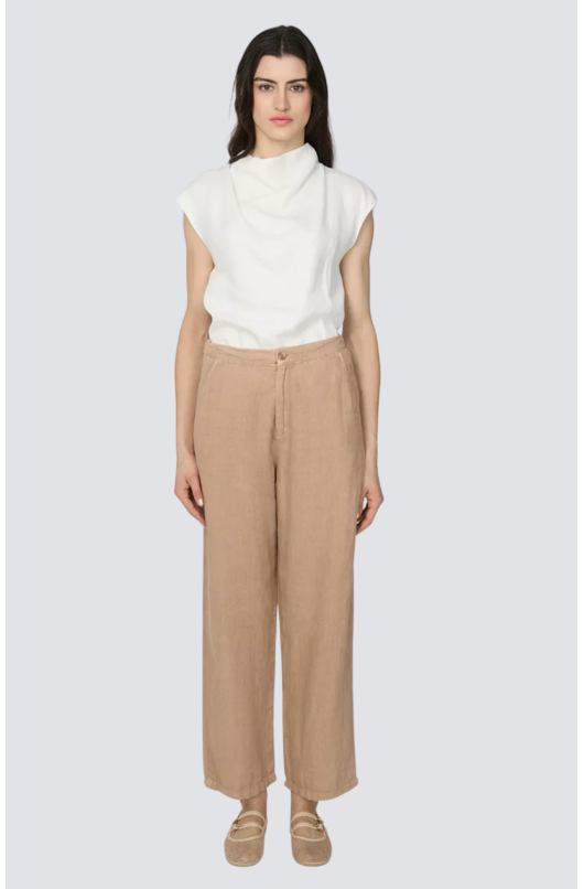 pantalon straight en lin - 1 - Reiko - 1 