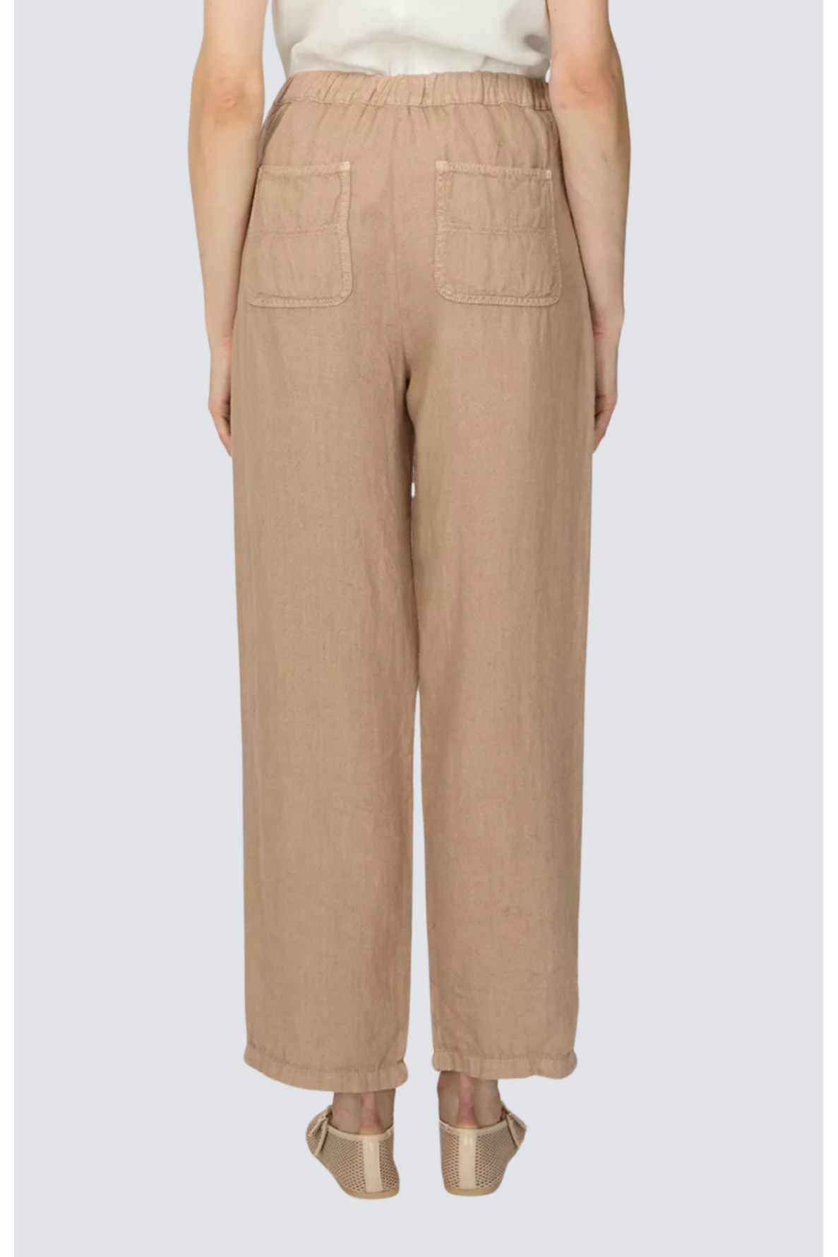 pantalon straight en lin - 2